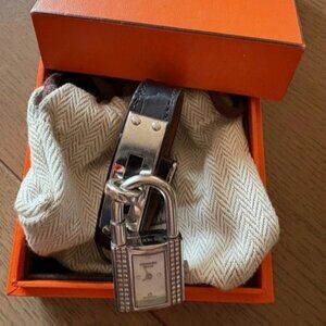 Diamonds crocodile kelly Hermes watch